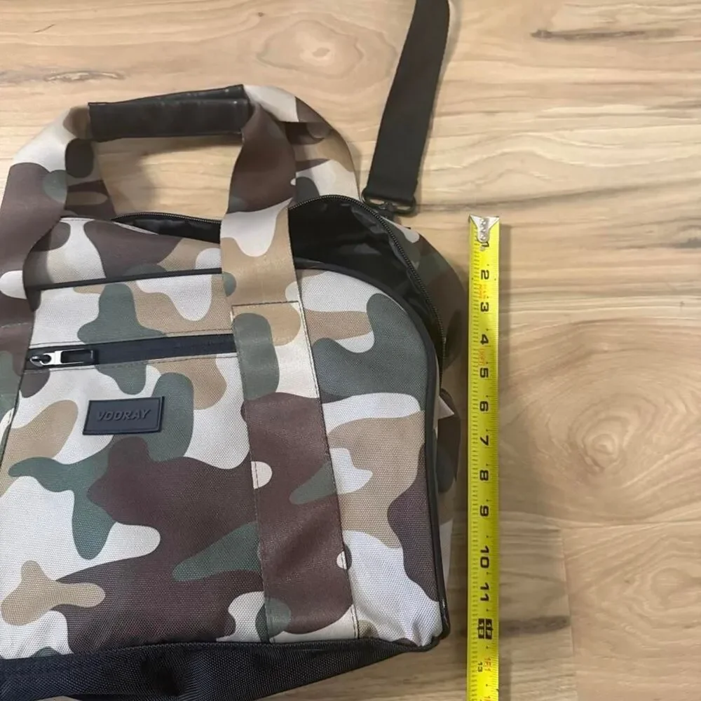 Vooray Burner Gym Duffel Bag 23L Textured Camo Camouflage Shoe Pocket Travel